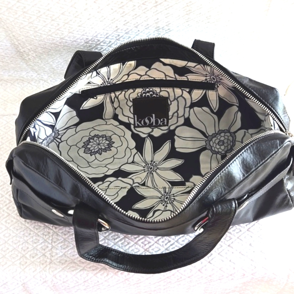 ( Kooba ) Leather Bag in Black / Silver Hardware - Picture 10 of 11